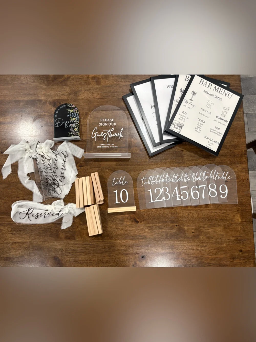 Wedding Signage and Card Box